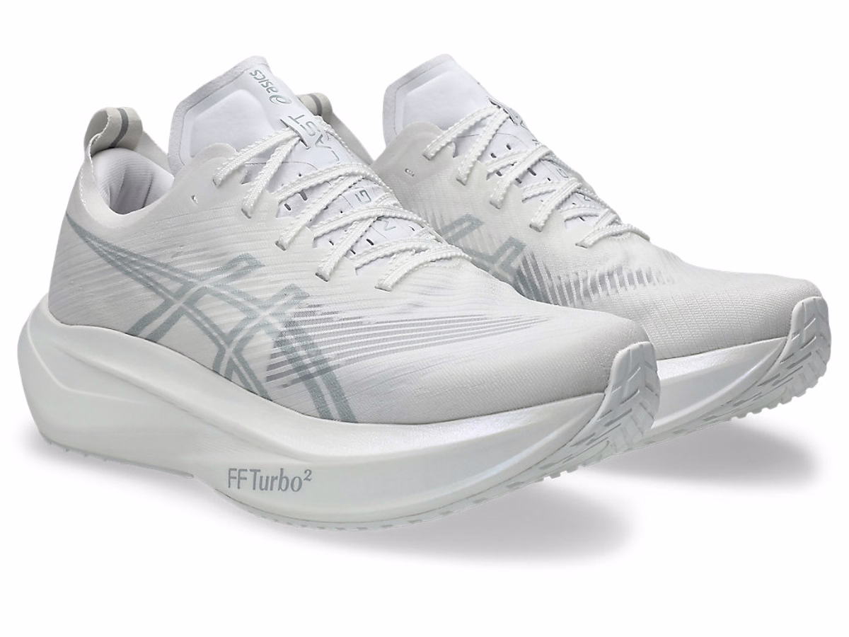 ASICS Megablast Running Shoes White/Piedmont Grey