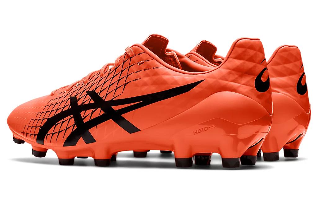 Shop Asics Menace 4 人造草皮 耐磨通風 足球鞋 橙黑