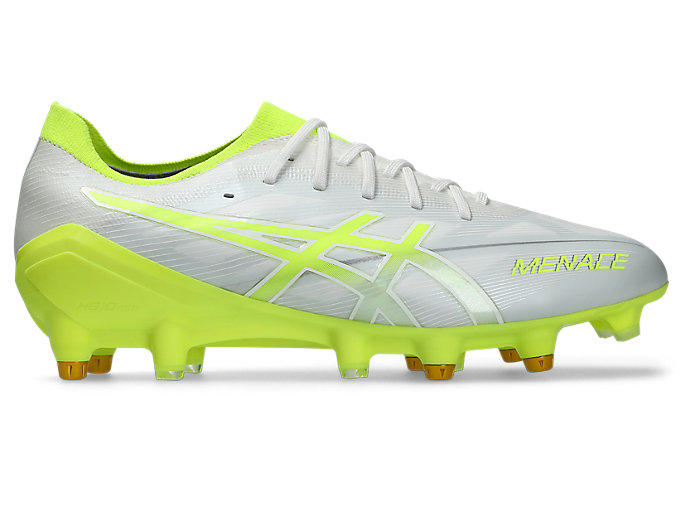 ASICS Menace 5 Hybrid Football Boots White/Safety Yellow 1111A272-103