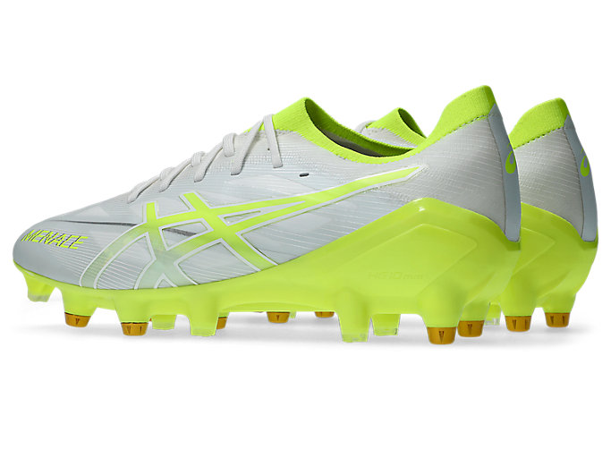 Lookbook Botas de Fútbol Híbridas ASICS Menace 5 Blanco/Amarillo Seguridad. 1111A272-103