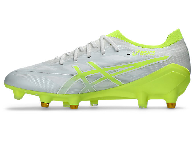 Shop Botas de Fútbol Híbridas ASICS Menace 5 Blanco/Amarillo Seguridad. 1111A272-103