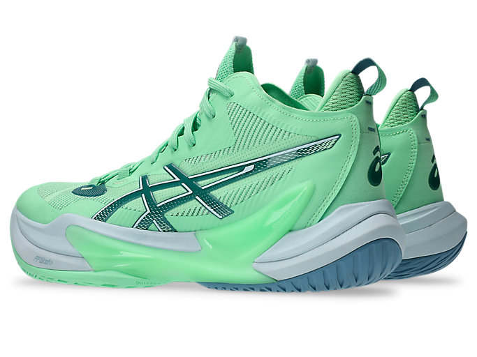 Lookbook Zapatillas de Voleibol ASICS METARISE 2 Mentol/Azul Saba 1051A089-300