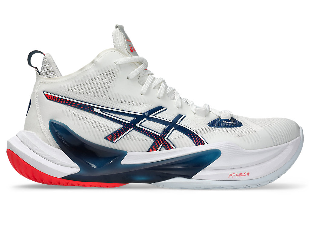 ASICS METARISE 2 Volleyball Shoes White/Mako Blue 1051A089-101