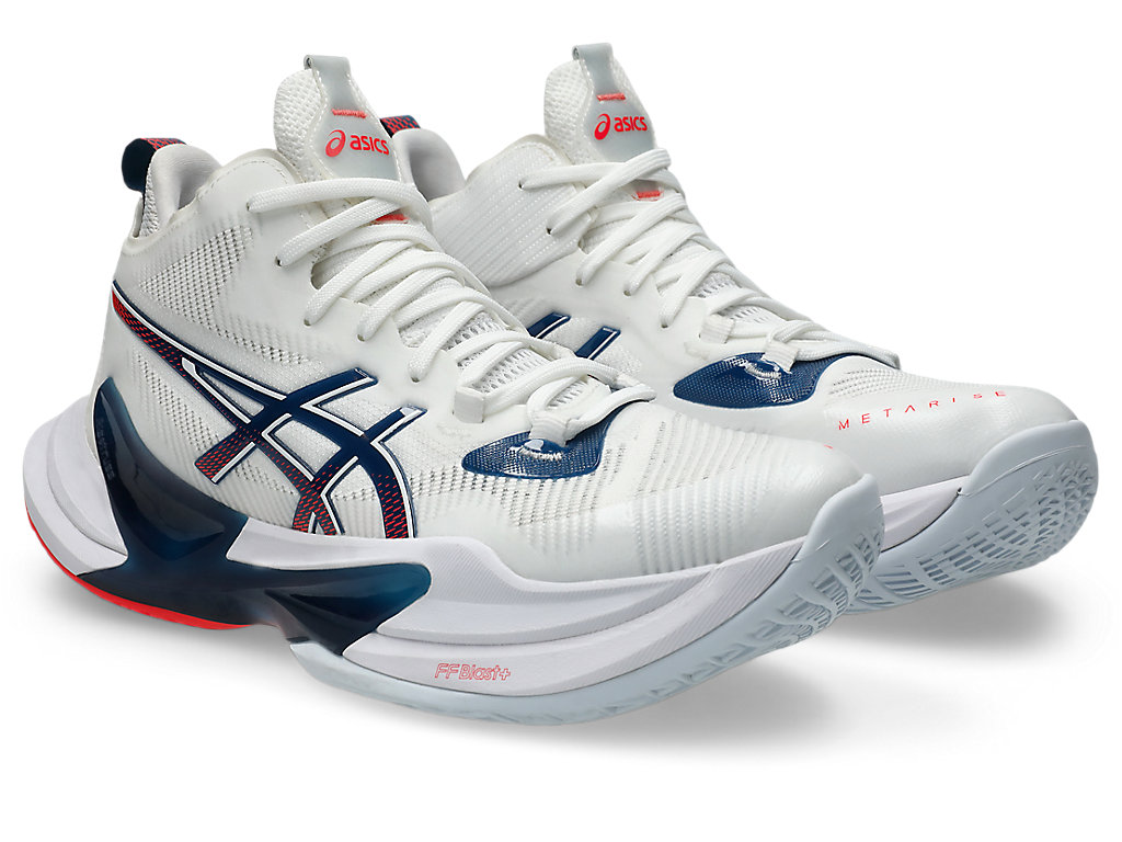 Lookbook ASICS METARISE 2 排球鞋 白/鯖魚藍 1051A089-101