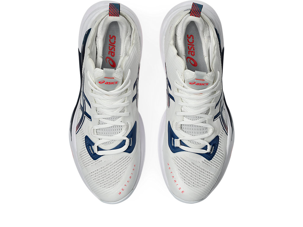 Sizing ASICS METARISE 2 排球鞋 白/鯖魚藍 1051A089-101