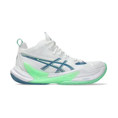 ASICS Metarise 2 Volleyball Shoes White/Saba Blue