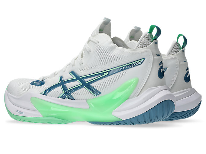 Lookbook 亚瑟士 Metarise 2 排球鞋 白/鲭蓝 1051A089-102