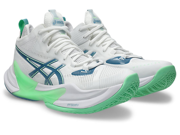 Lookbook ASICS Metarise 2 Sepatu Volleyball Putih/Saba Biru 1051A089-102