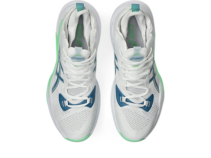 Sizing ASICS Metarise 2 Sepatu Volleyball Putih/Saba Biru 1051A089-102