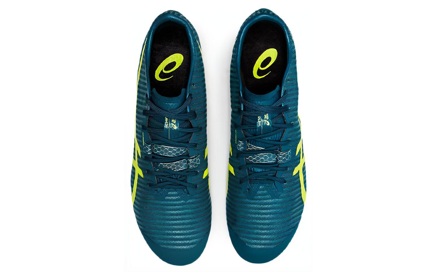 Shop アシックス メタスプリント ベルベットパイン/セーフティイエロー 1093A153-300 1093A153-300