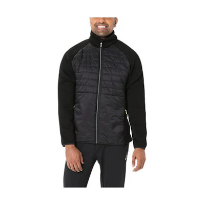 ASICS Mixer Jacket 20 Black Full-Zip Long-Sleeve Jacket 2011C886-026