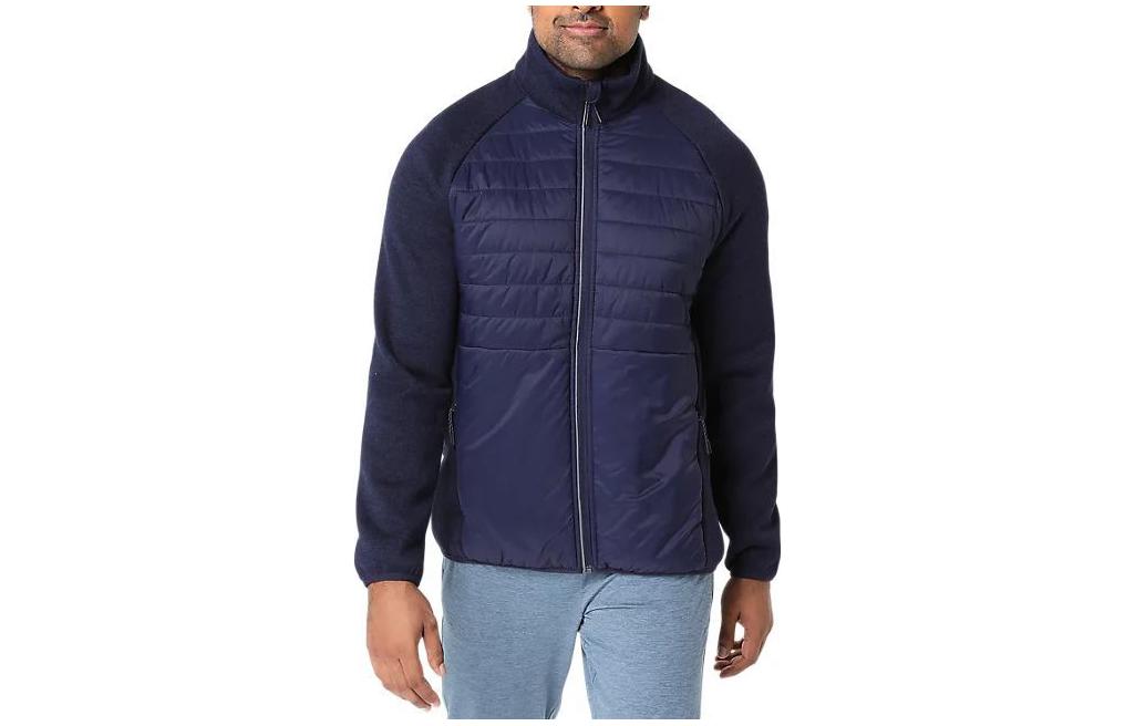 ASICS Mixer Jacket 20 Colorblock Stand Collar Long Sleeve Navy Blue Jacket 2011C886-401