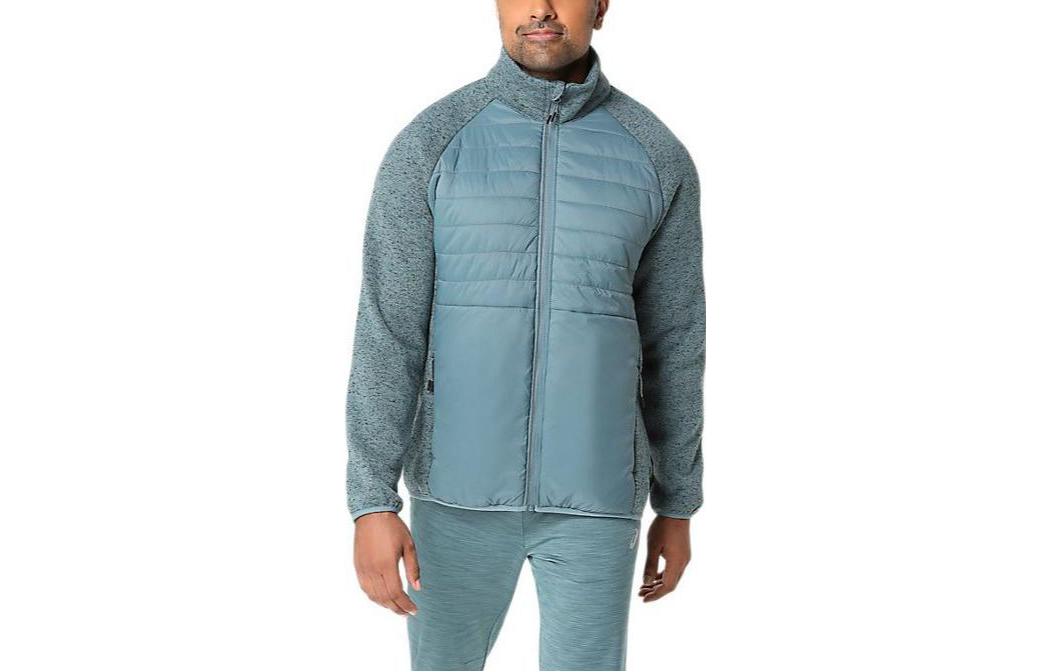 ASICS Mixer Jacket 20 High-Neck Zipper Long-Sleeve Jacket Misty Blue 2011C886-423
