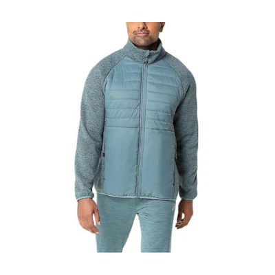 ASICS Mixer Jacket 20 High-Neck Zipper Long-Sleeve Jacket Misty Blue 2011C886-423