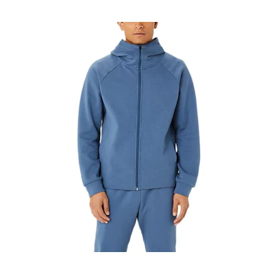 ASICS Mobility Retro Indigo Knit Hoodie Zip-Up Jacket 2031E458-412