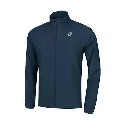 ASICS Navy Blue Comfort Sports Zip Jacket with Logo Design 2011D043-401