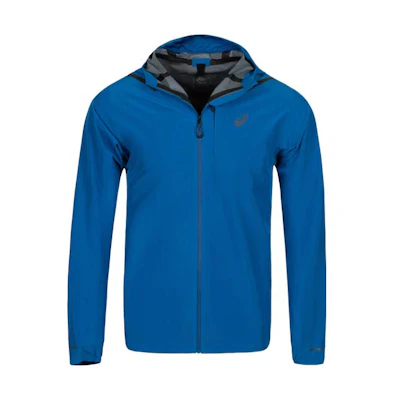 ASICS Navy Blue Slim Fit Hooded Zip-Up Jacket 2011C287-400