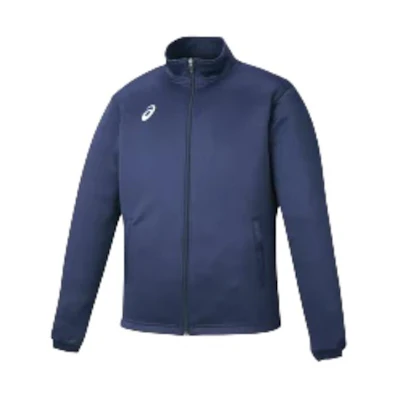 ASICS Navy Blue Stand Collar Full-Zip Long Sleeve Jacket 2031D915-400