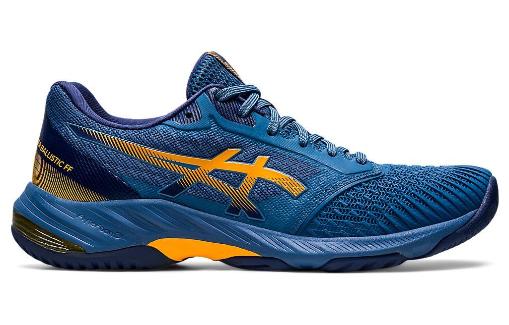 Order ASICS Netburner Ballistic FF 3 'Azure Amber' Biru Oranye Terang 1051A073-400