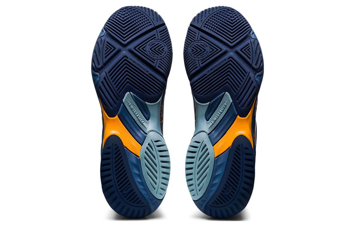 Details for ASICS Netburner Ballistic FF 3 'Azure Amber' Biru Oranye Terang 1051A073-400