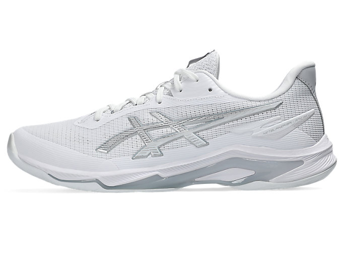 ASICS Netburner Ballistic FF 4 Court Shoes White/Pure Silver 1053A070-105