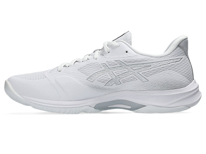 Shop ASICS Netburner Ballistic FF 4 網球鞋 白色/純銀色 1053A070-105
