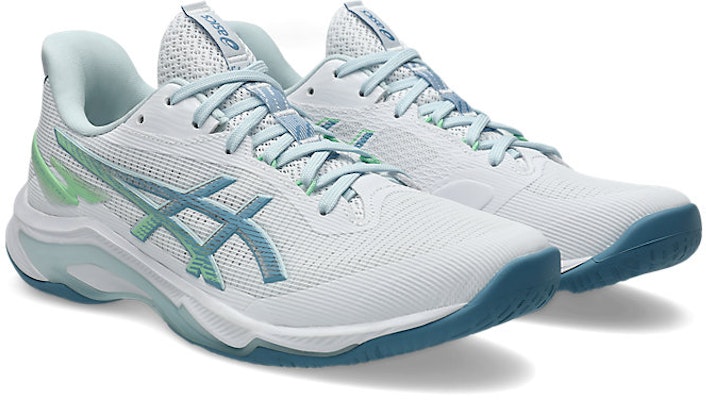 Asics Netburner Ballistic FF 4 排球鞋 白色/Saba 藍色室內球場鞋 1053A070-102 Order Asics Netburner Ballistic FF 4 排球鞋 白色/Saba 藍色室內球場鞋 1053A070-102