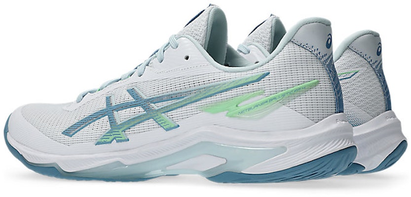 Asics Netburner Ballistic FF 4 排球鞋 白色/Saba 藍色室內球場鞋 1053A070-102 Lookbook Asics Netburner Ballistic FF 4 排球鞋 白色/Saba 藍色室內球場鞋 1053A070-102