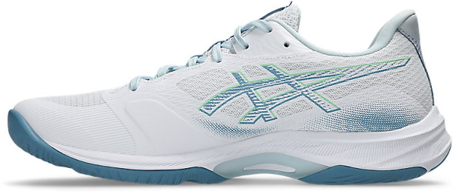 Asics Netburner Ballistic FF 4 排球鞋 白色/Saba 藍色室內球場鞋 1053A070-102 Shop Asics Netburner Ballistic FF 4 排球鞋 白色/Saba 藍色室內球場鞋 1053A070-102