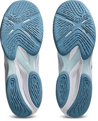 Asics Netburner Ballistic FF 4 排球鞋 白色/Saba 藍色室內球場鞋 1053A070-102 Sizing Asics Netburner Ballistic FF 4 排球鞋 白色/Saba 藍色室內球場鞋 1053A070-102