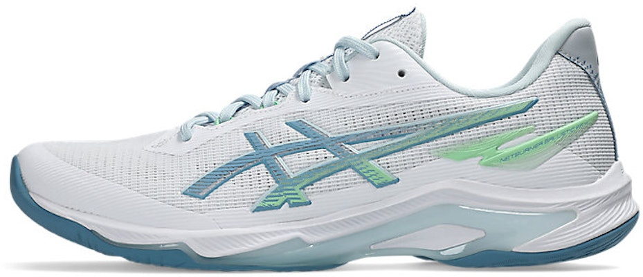 Asics Netburner Ballistic FF 4 排球鞋 白色/Saba 藍色室內球場鞋 1053A070-102 Cheap Asics Netburner Ballistic FF 4 排球鞋 白色/Saba 藍色室內球場鞋 1053A070-102