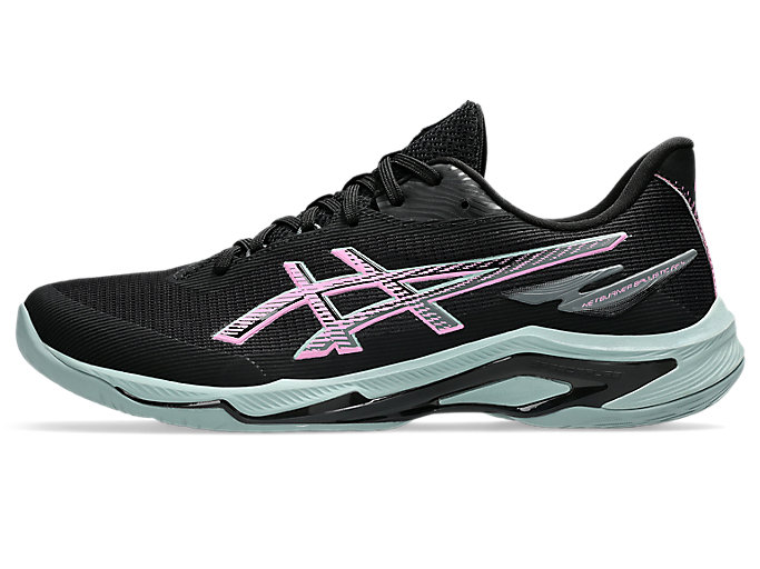 ASICS Netburner Ballistic FF 4 Volleyball Shoes Black/Bubblegum 1051A088-002