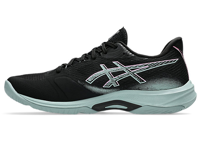 Shop ASICS Netburner Ballistic FF 4 排球鞋 黑色/泡泡糖粉 1051A088-002