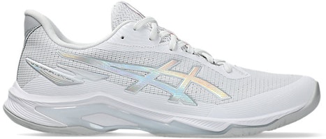 ASICS Netburner Ballistic FF 4 Volleyball Shoes White/Pure Silver 1053A079-100 ASICS Netburner Ballistic FF 4 Volleyball Shoes White/Pure Silver 1053A079-100