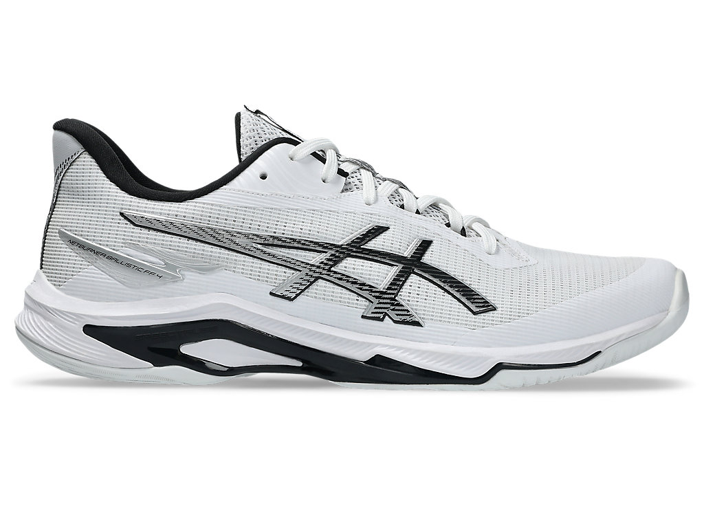 ASICS Netburner Ballistic FF 4 Volleyball Shoes White/Black 1053A070-100