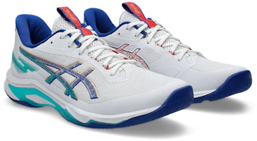 Order ASICS Netburner Ballistic FF 4 排球鞋 白色/Asics 藍色 1051A096-960