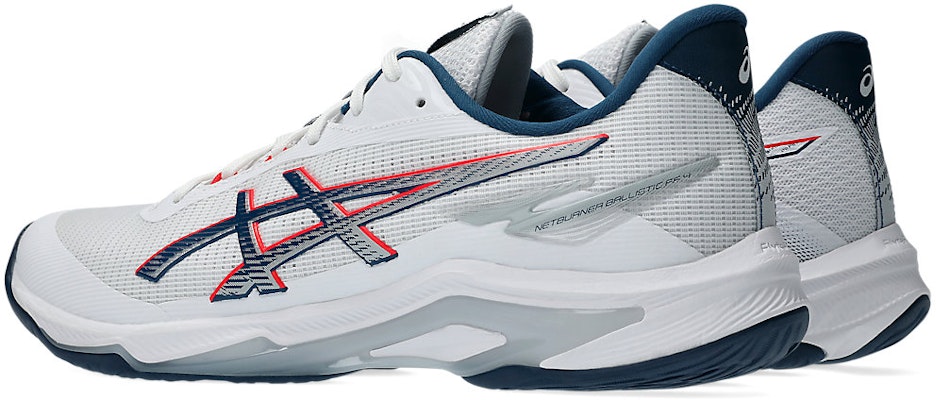 아식스 넷버너 발리스틱 FF 4 배구화 화이트/마코 블루 1053A070-101 Lookbook 아식스 넷버너 발리스틱 FF 4 배구화 화이트/마코 블루 1053A070-101