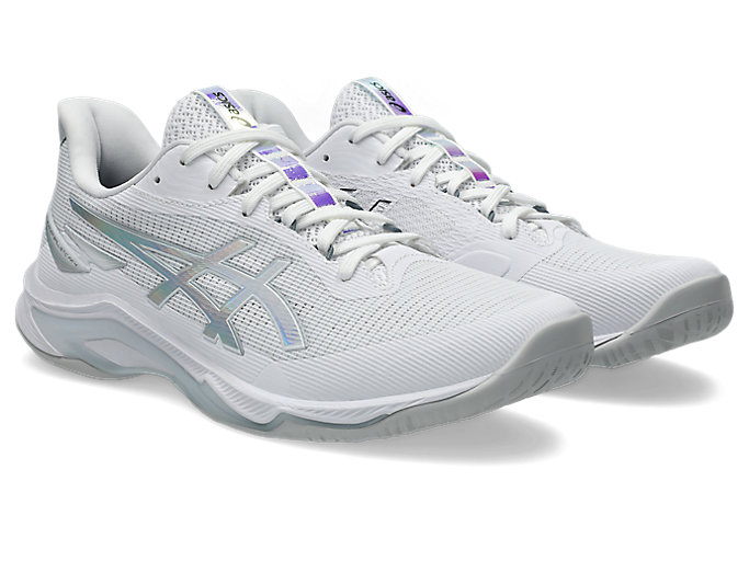 Lookbook ASICS Netburner Ballistic FF 4排球鞋 白色/純銀色 1053A079-100
