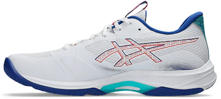 Shop ASICS Netburner Ballistic FF 4 排球鞋 白色/Asics 藍色 1051A096-960