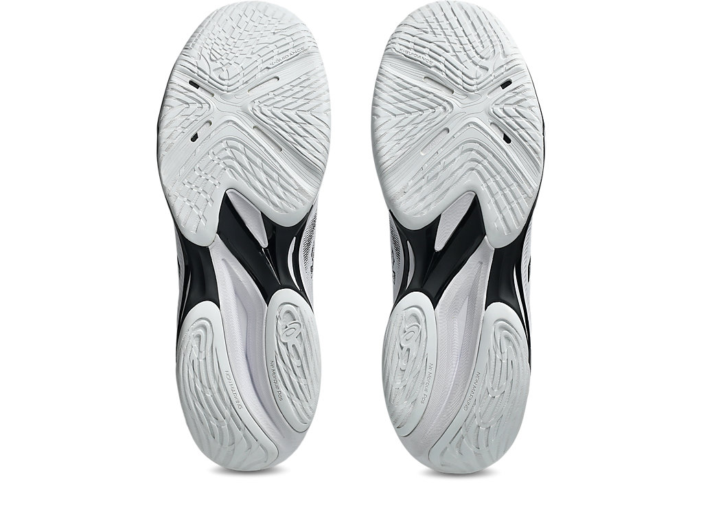 Sizing ASICS Netburner Ballistic FF 4 Sepatu Volley Putih/Hitam 1053A070-100