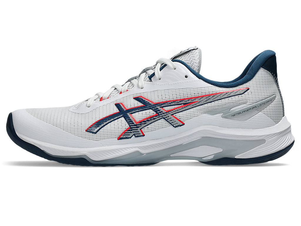 Cheap 아식스 넷버너 발리스틱 FF 4 배구화 화이트/마코 블루 1053A070-101