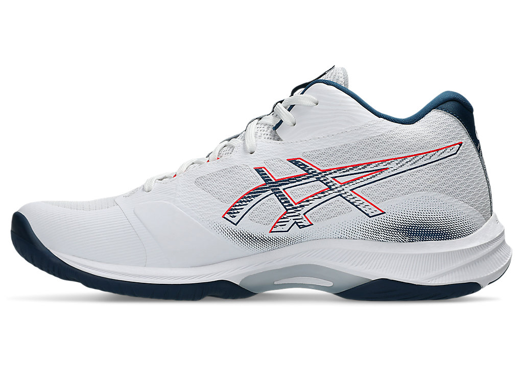 Shop 아식스 넷버너 발리스틱 FF MT 4 배구화 화이트/마코 블루 1053A071-101
