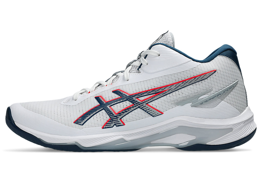 Cheap 아식스 넷버너 발리스틱 FF MT 4 배구화 화이트/마코 블루 1053A071-101