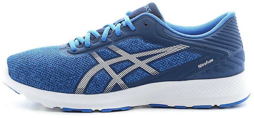 Asics Nitrofuze 緩衝透氣 低筒運動跑步鞋 藍銀 Buy Asics Nitrofuze 緩衝透氣 低筒運動跑步鞋 藍銀