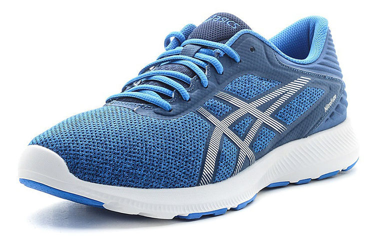 Lookbook Asics Nitrofuze 緩衝透氣 低筒運動跑步鞋 藍銀