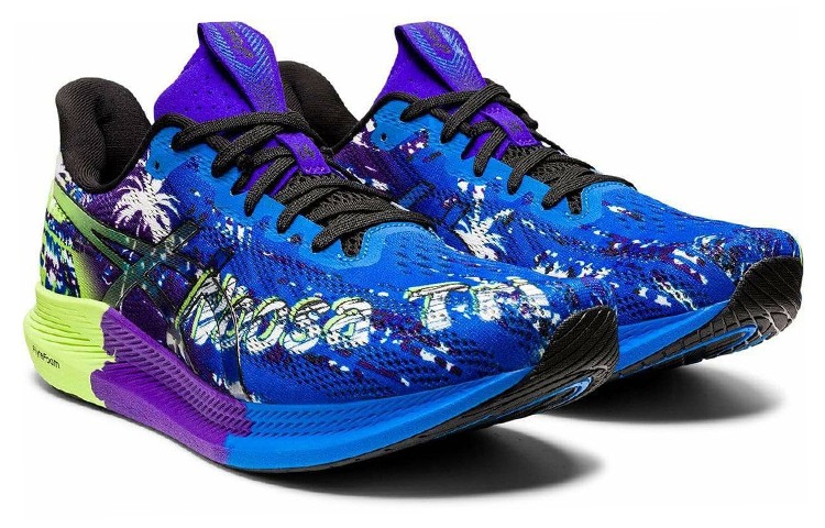 Lookbook 亞瑟士 Noosa Tri 14 舒適 耐磨 低幫 跑步鞋 男款 靛藍紫