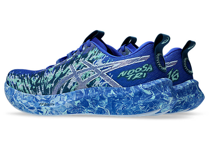 Lookbook ASICS Noosa Tri 16 Multicolor Running Shoes. Neon Blue/Illuminate Mint 1011B872-404