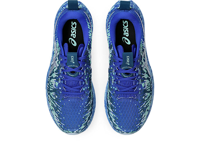 Details for ASICS Noosa Tri 16 Multicolor Running Shoes. Neon Blue/Illuminate Mint 1011B872-404