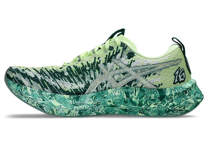 Shop ASICS NOOSA TRI 16 Running Shoes Illuminate Yellow/Jewel Green 1011B872-753