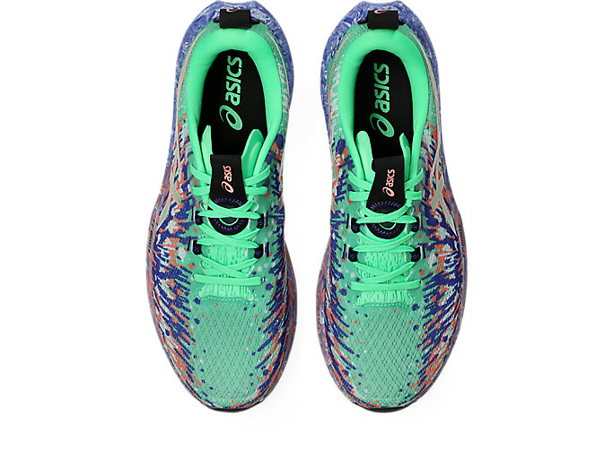 Sizing ASICS NOOSA TRI 16 跑鞋 活力綠/鈷藍配色 1011B872-301